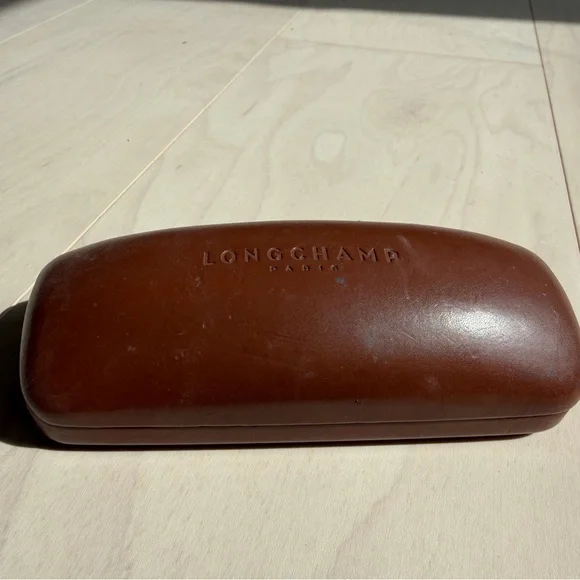 [Longchamp] Women's Brown Frame Sunglasses with Gold Details - Picture 10 of 11